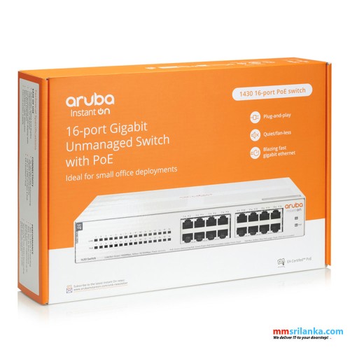 HPE Networking Instant On 1430 16G Class4 PoE 124W Switch (R8R48A) (5Y)